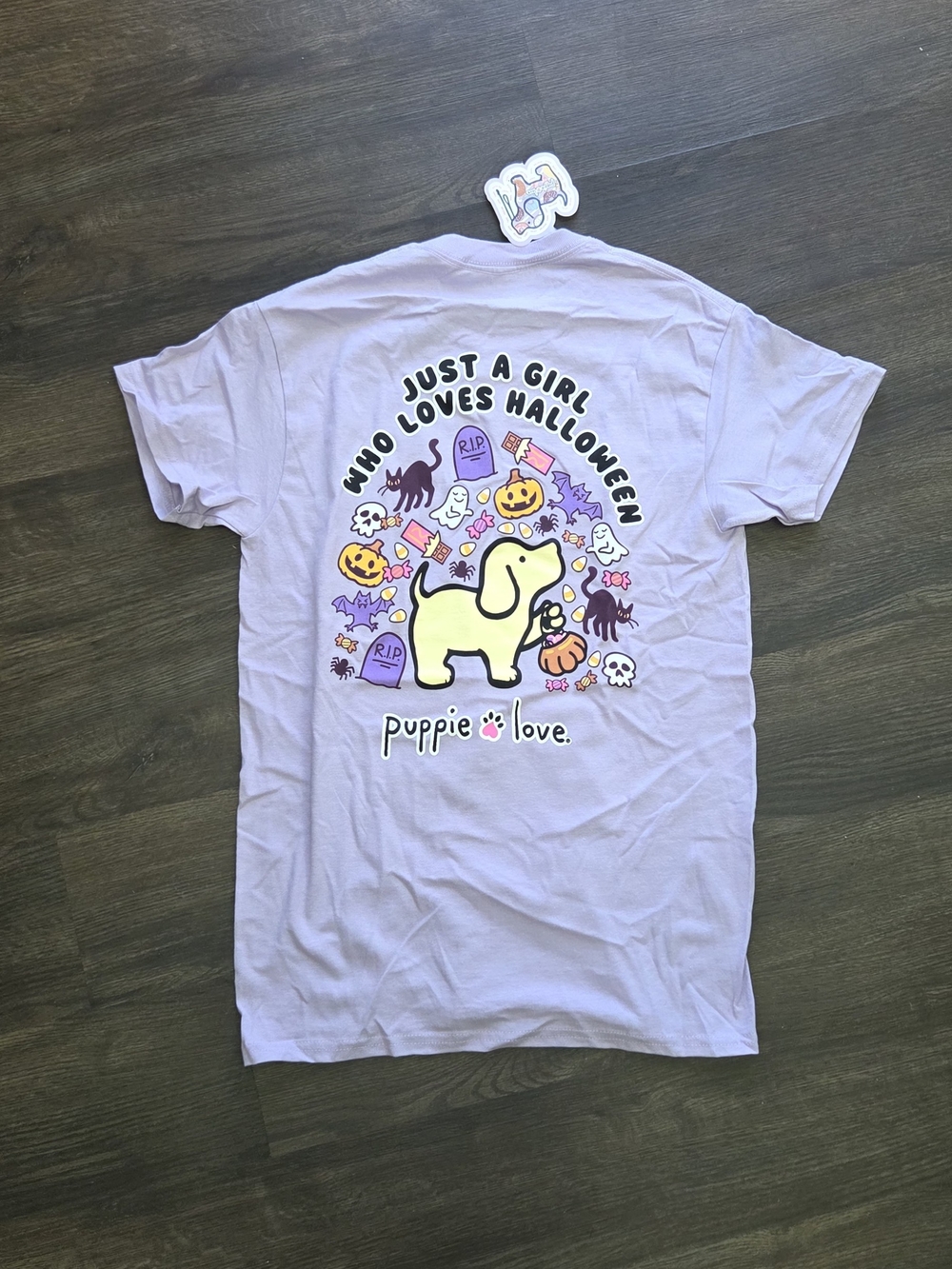 Puppie Love Halloween Puppy Graphic Tee